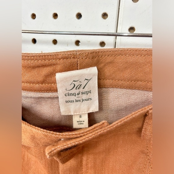 Cinq A Sept Chestnut Brown Wide Legs Jeans - Picture 4 of 6